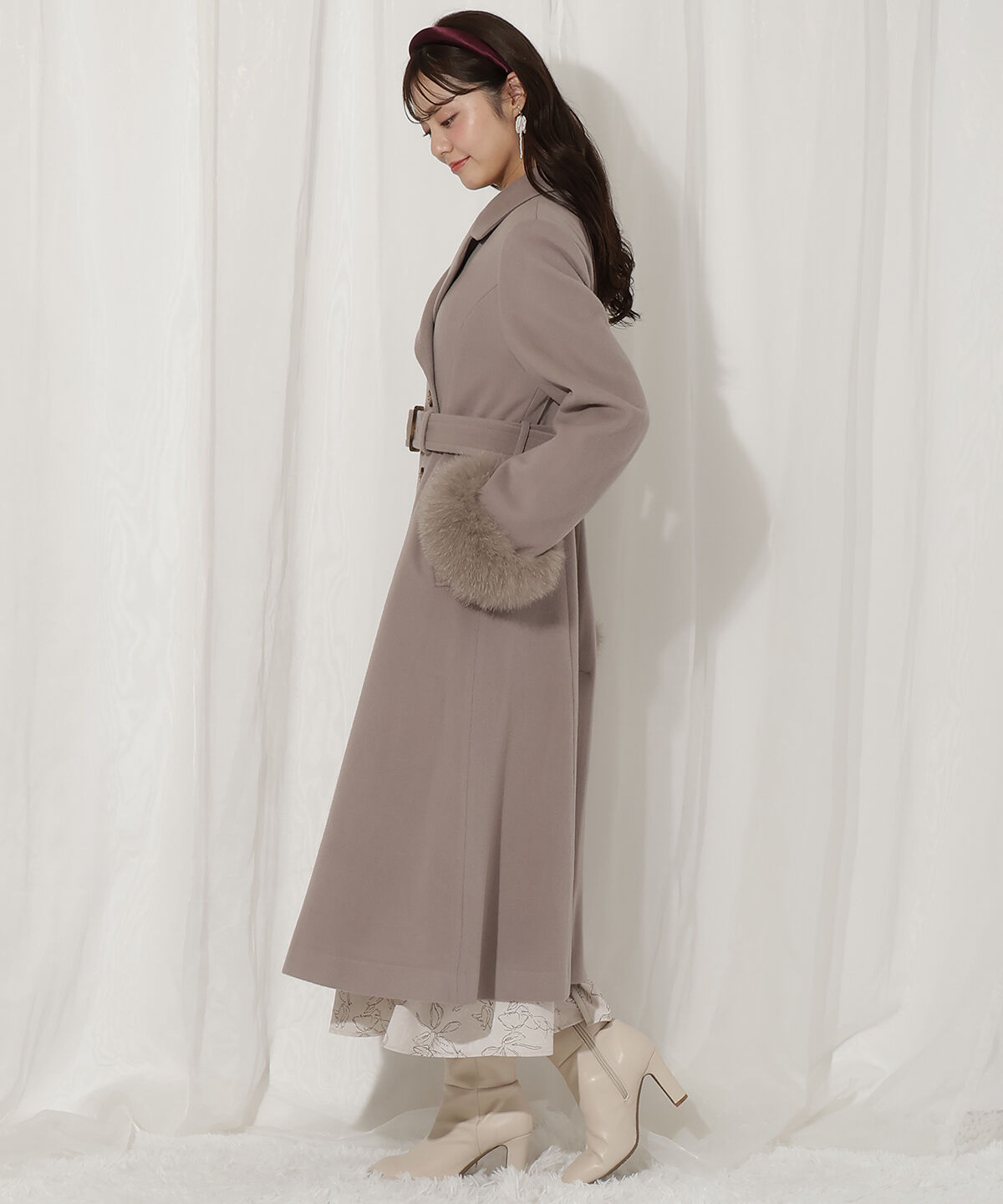 WILLSELECTION「FOXファー付きウールコート」|その他|