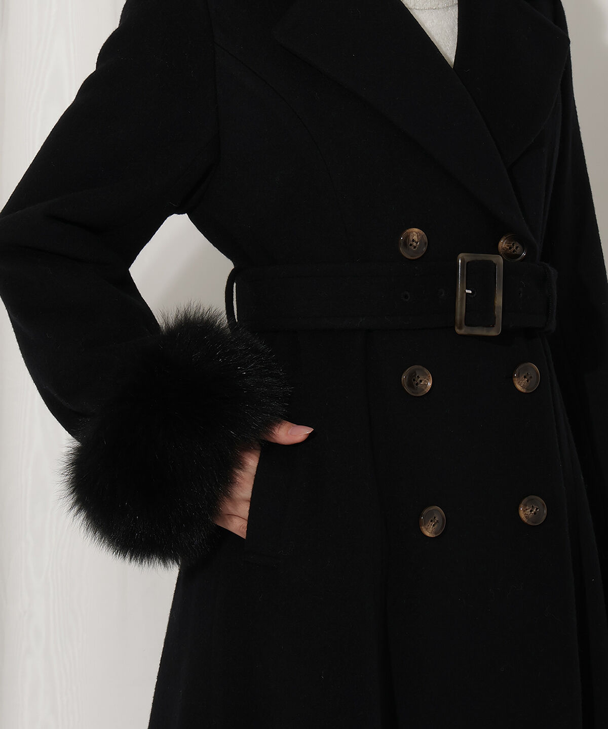 WILLSELECTION「FOXファー付きウールコート」|その他|