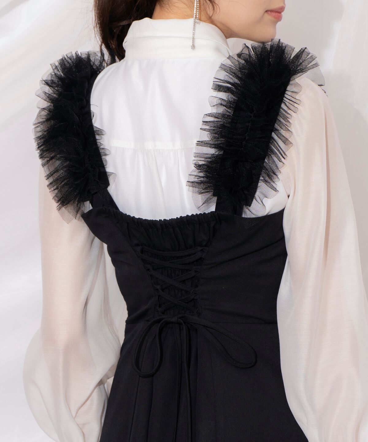 WILLSELECTION「チュールフリルマーメイドジャンスカ」|ワンピース|