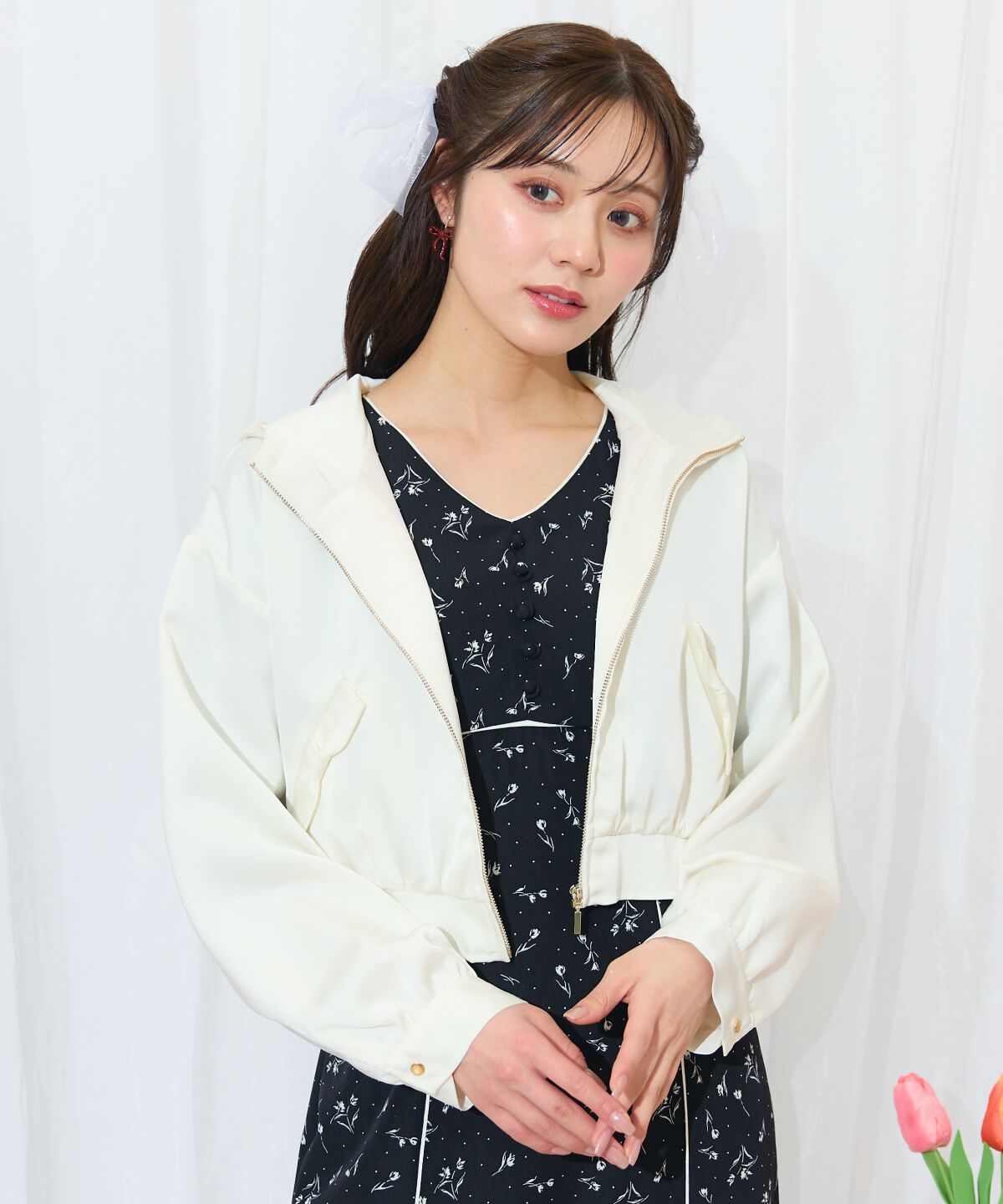 WILLSELECTION「リボンポケットブルゾン」|ブルゾン・スタジャン|