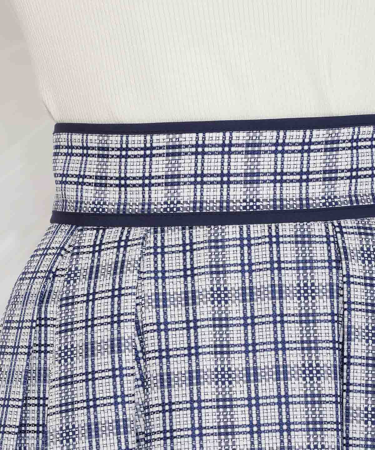 WILLSELECTION「パイピングデザインタックスカート」|フレア|