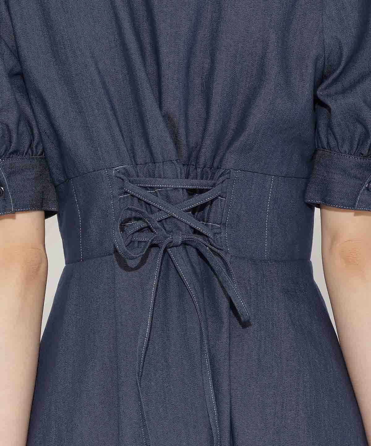 WILLSELECTION「リボンタイコルセットシャツワンピース」|ワンピース|