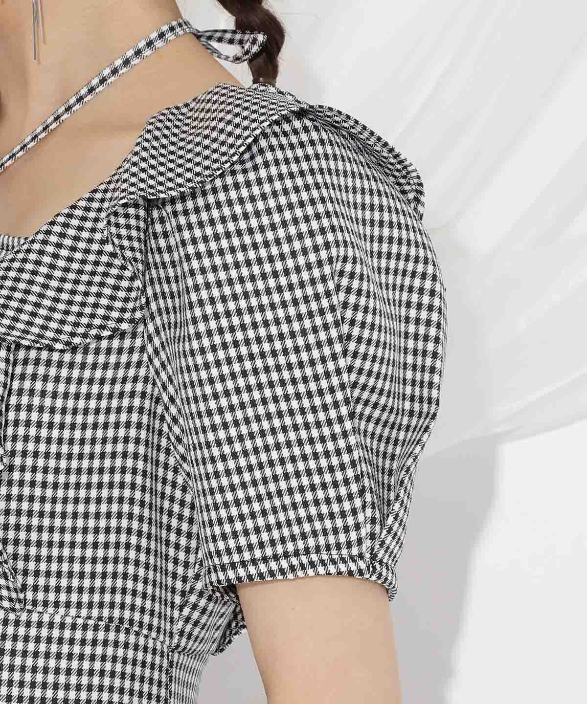 WILLSELECTION「クロスネックラッフルフリルワンピース」|ワンピース|