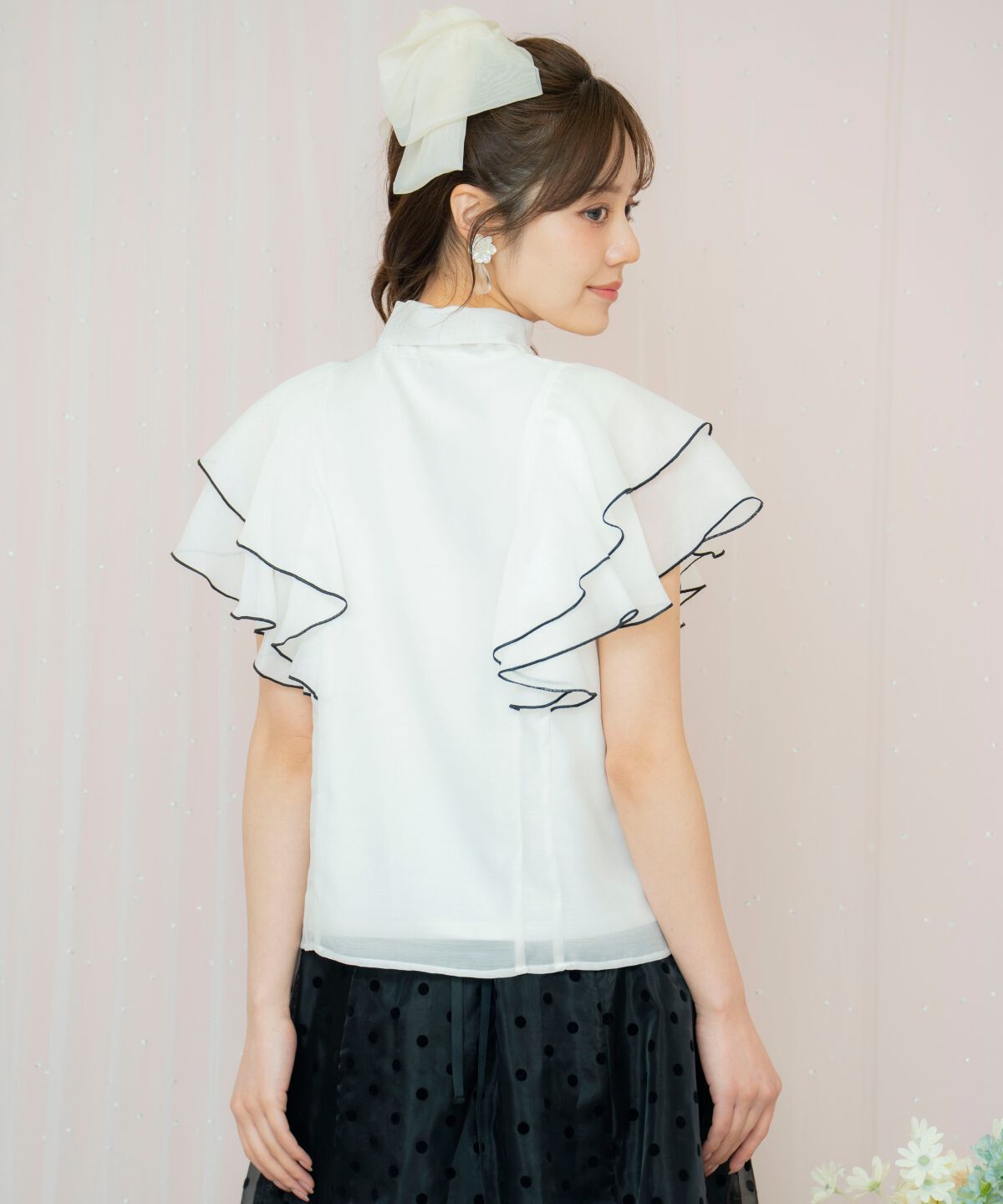 WILLSELECTION「メロウラッフルフリルブラウス」|シャツ・ブラウス|