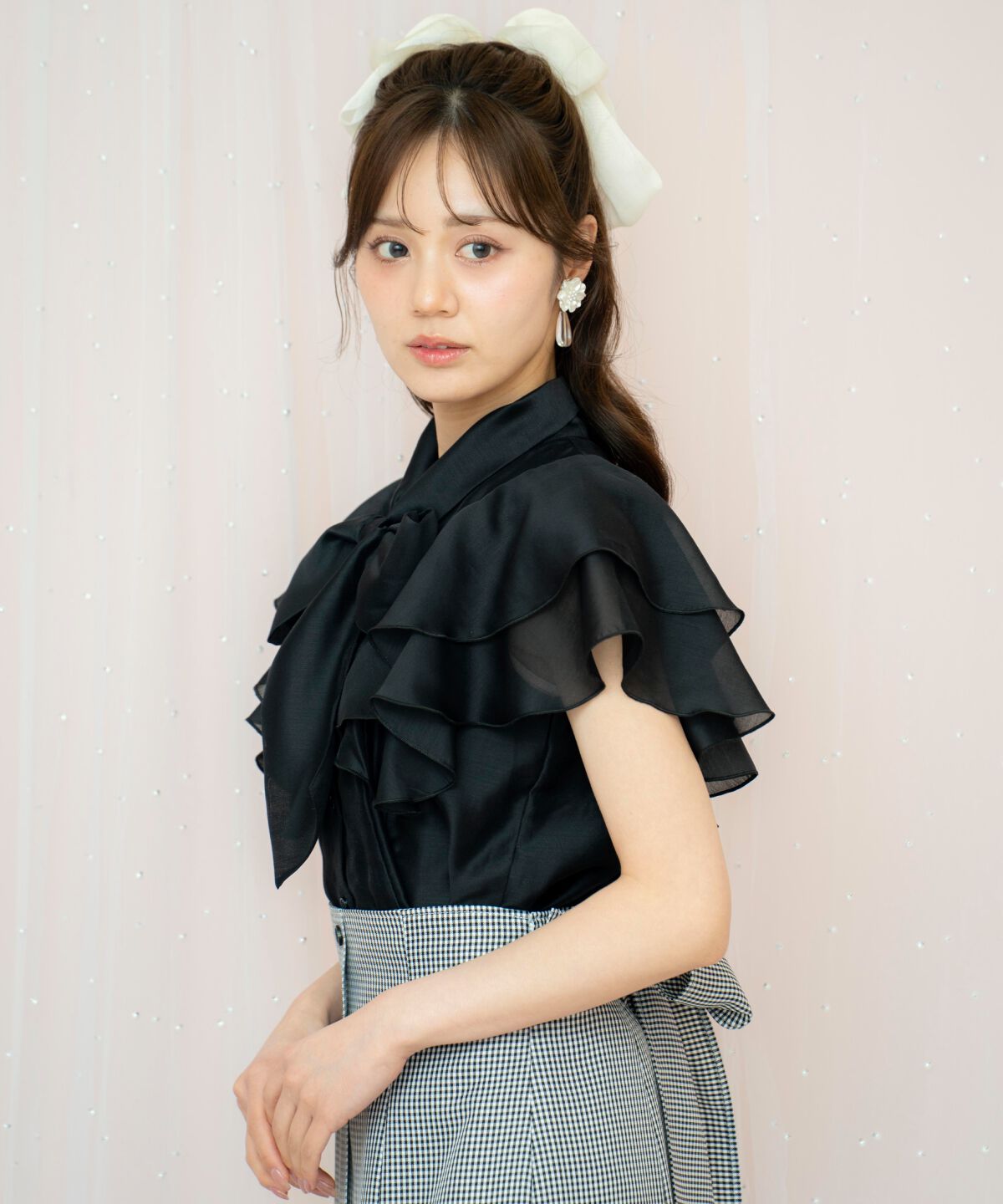 WILLSELECTION「メロウラッフルフリルブラウス」|シャツ・ブラウス|