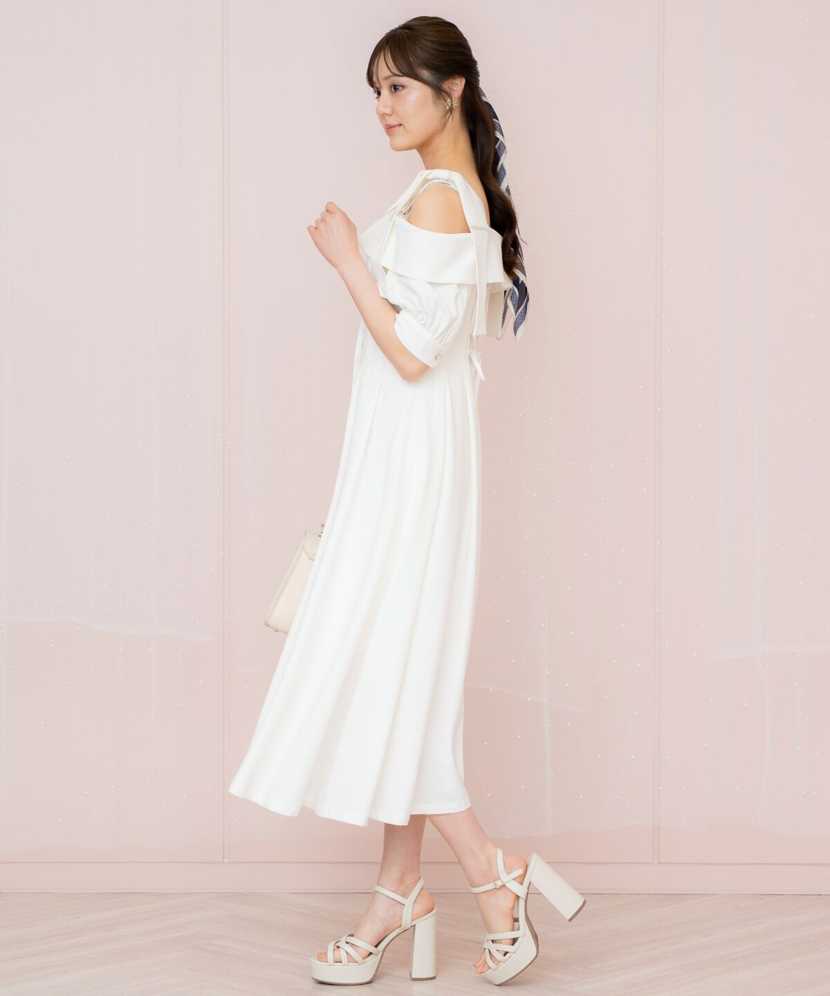 WILLSELECTION「リボンストラップオフショルワンピース」|ワンピース|