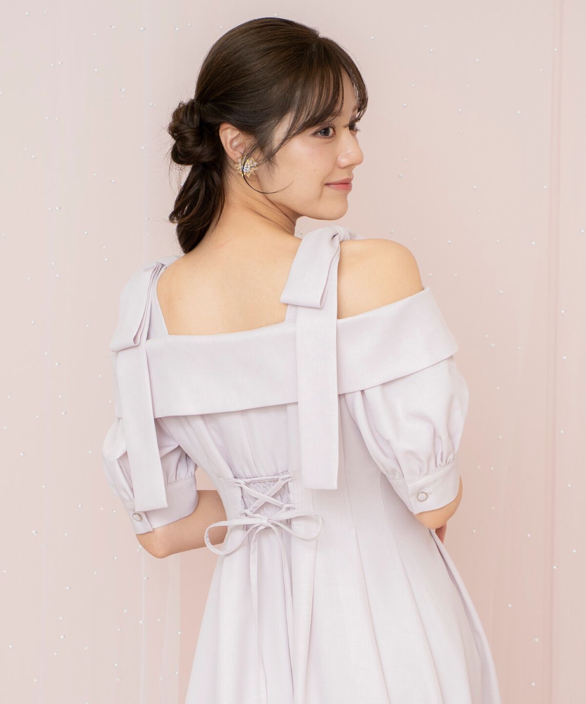 WILLSELECTION「リボンストラップオフショルワンピース」|ワンピース|