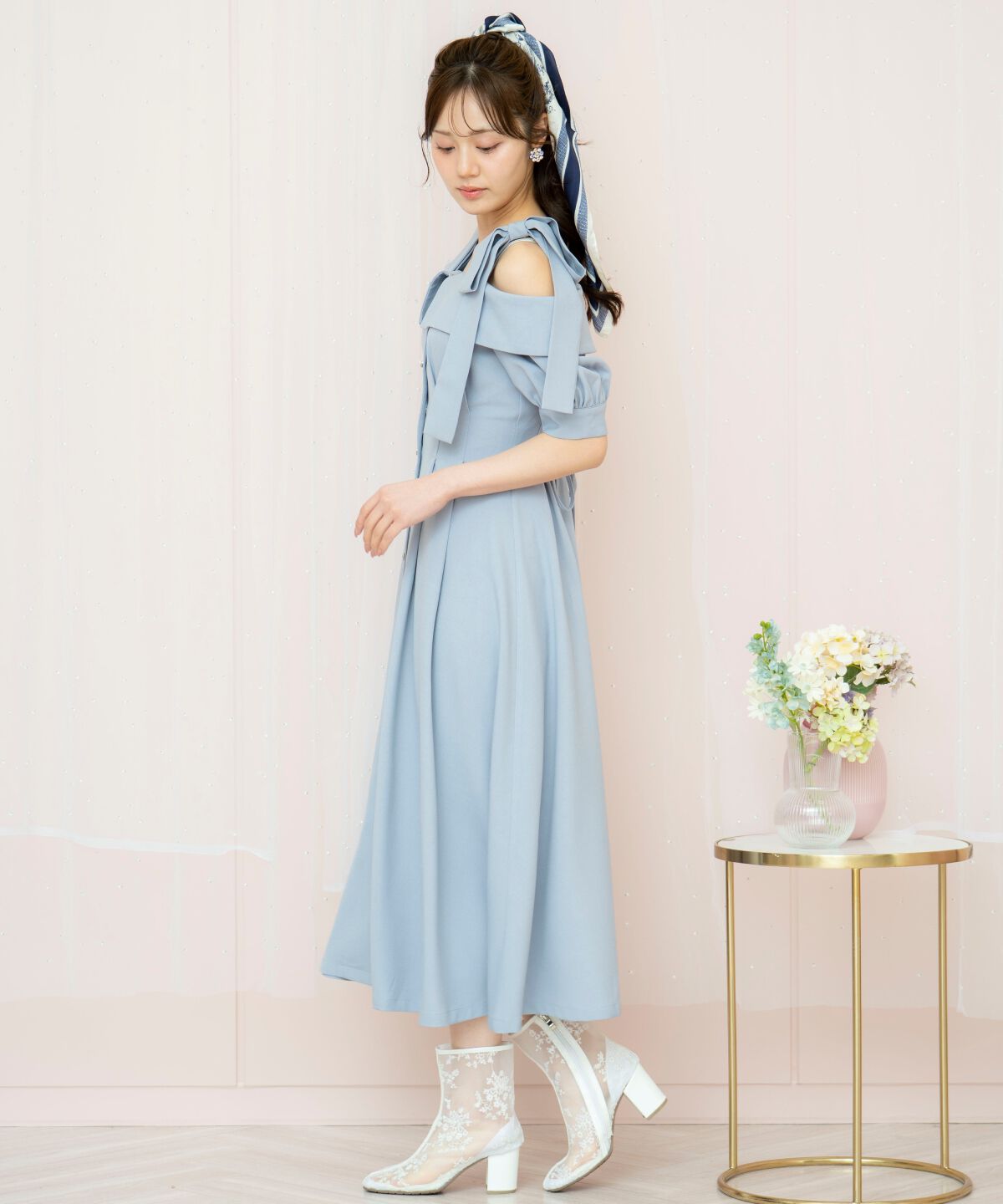 WILLSELECTION「リボンストラップオフショルワンピース」|ワンピース|