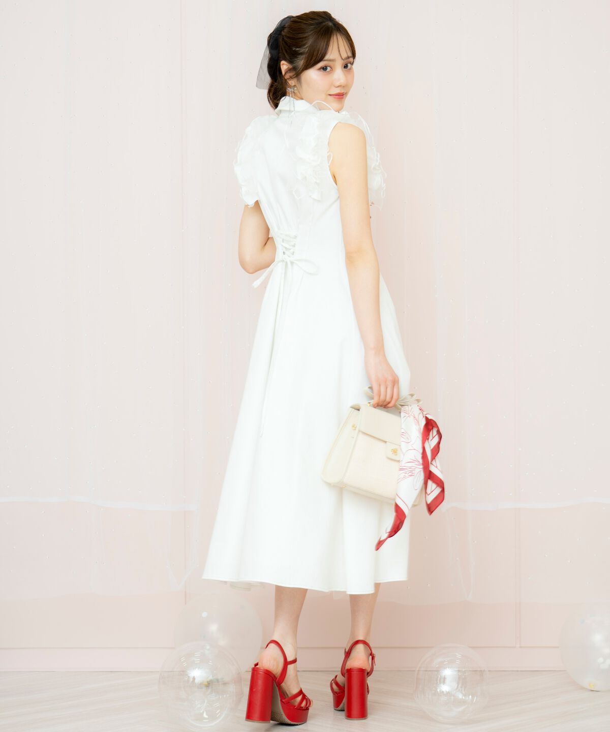 WILLSELECTION「チュールフリルワンピース」|ワンピース|