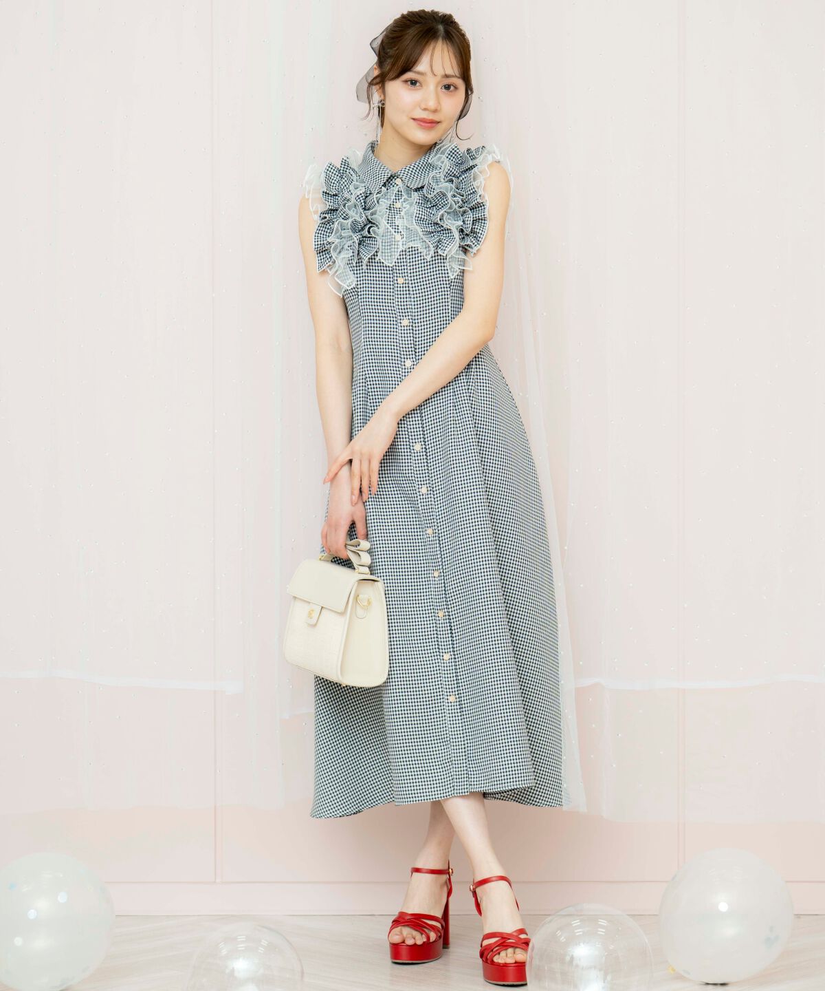 WILLSELECTION「チュールフリルワンピース」|ワンピース|