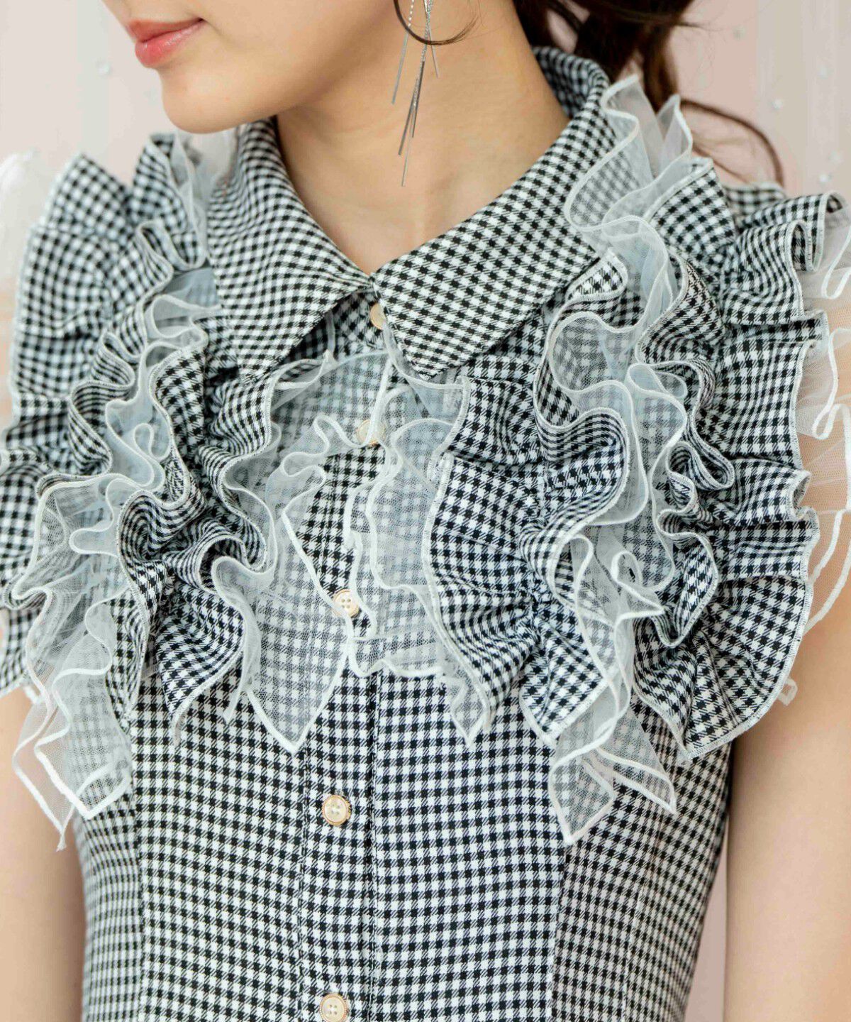 WILLSELECTION「チュールフリルワンピース」|ワンピース|