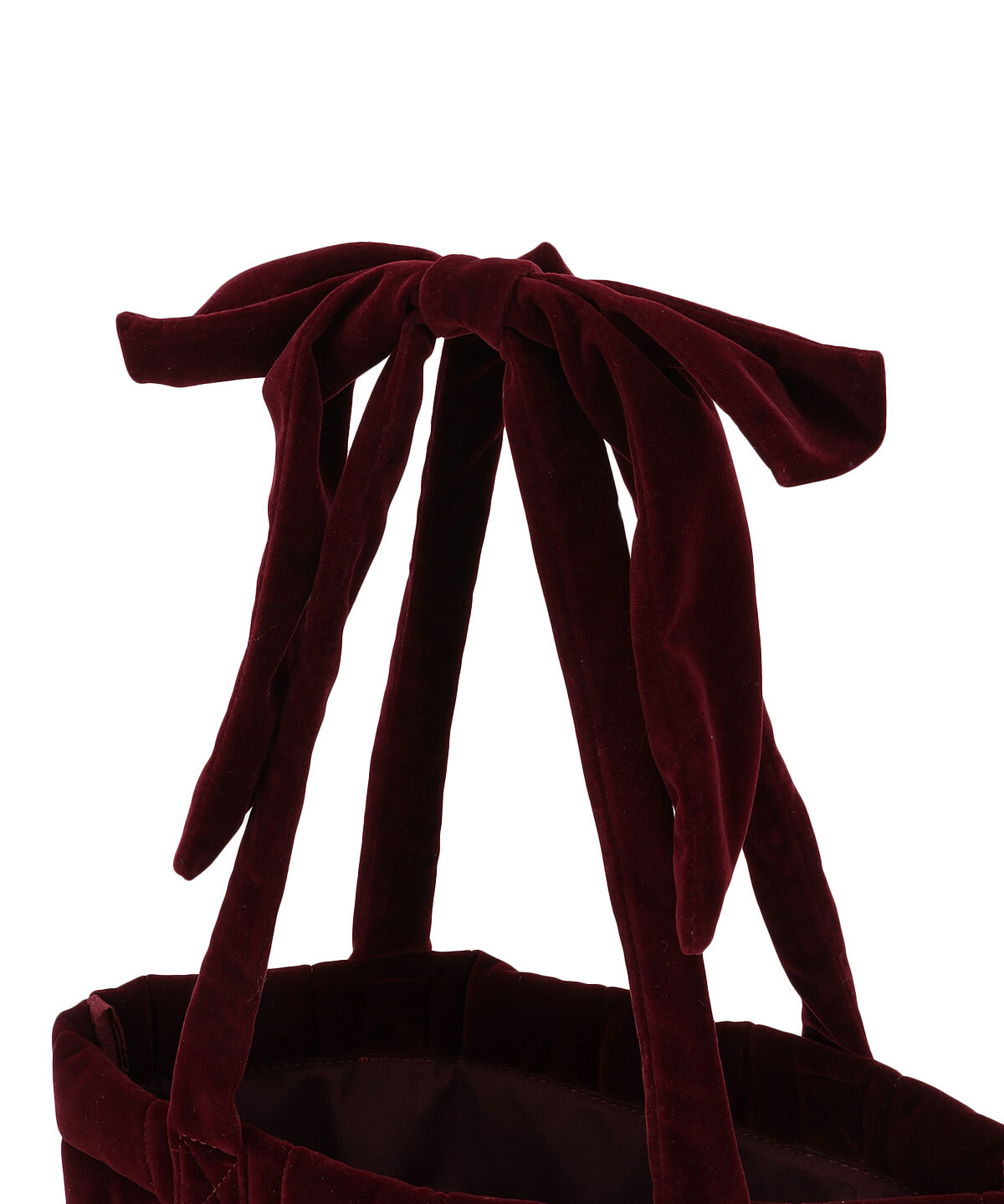 WILLSELECTION「ショルダーリボンベロアトート」|トートバッグ|