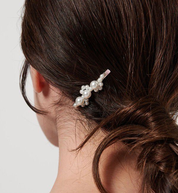 UNITED ARROWS「＜IRIS 47＞EUREKA イミテーションパール ヘアピン」|その他|WHITE
