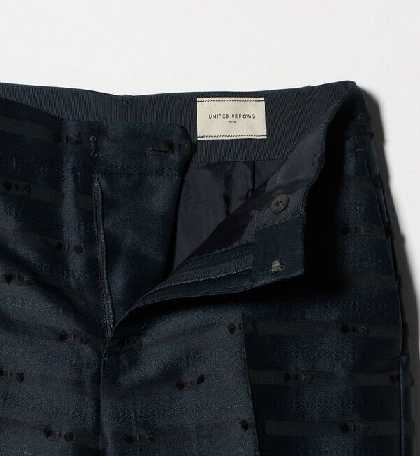 UNITED ARROWS「リボン カットジャガード パンツ」|スラックス|