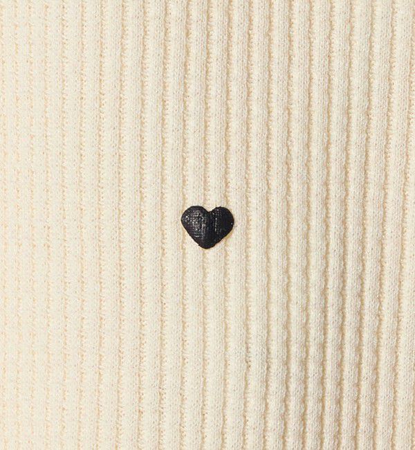 UNITED ARROWS green label relaxing「ハート総柄 ワッフル ロングスリーブTシャツ / キッズ  100cmー160cm」|Tシャツ・カットソー|