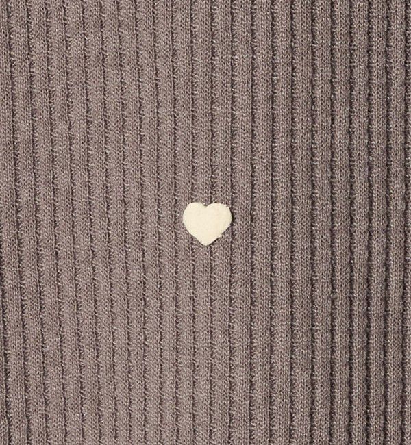 UNITED ARROWS green label relaxing「ハート総柄 ワッフル ロングスリーブTシャツ / キッズ  100cmー160cm」|Tシャツ・カットソー|