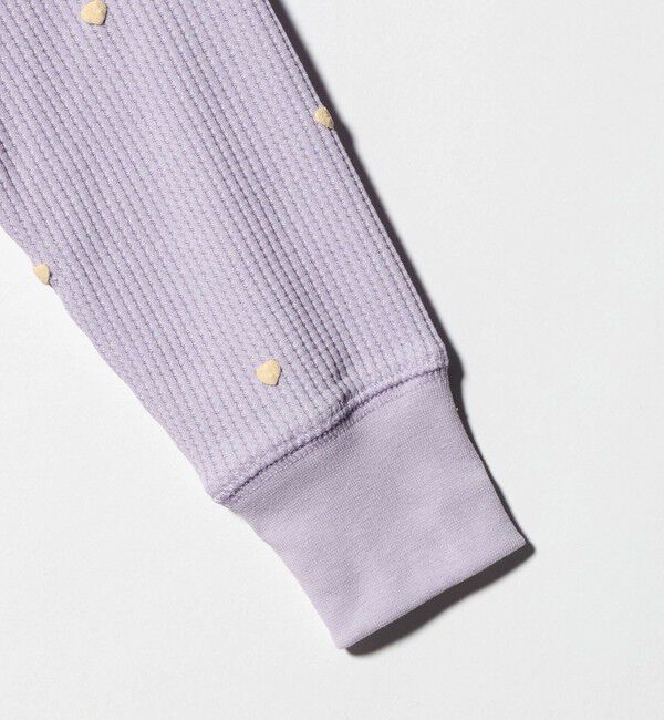 UNITED ARROWS green label relaxing「ハート総柄 ワッフル ロングスリーブTシャツ / キッズ  100cmー160cm」|Tシャツ・カットソー|