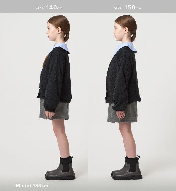 UNITED ARROWS green label relaxing「チェック スカパン（ブラック）/ キッズ  120cm-160cm」|その他|