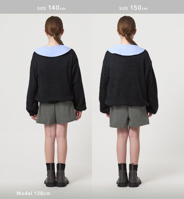 UNITED ARROWS green label relaxing「チェック スカパン（ブラック）/ キッズ  120cm-160cm」|その他|