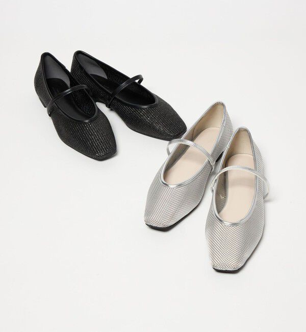 UNITED ARROWS green label relaxing「スクエアストラップ フラットシューズ」|パンプス|