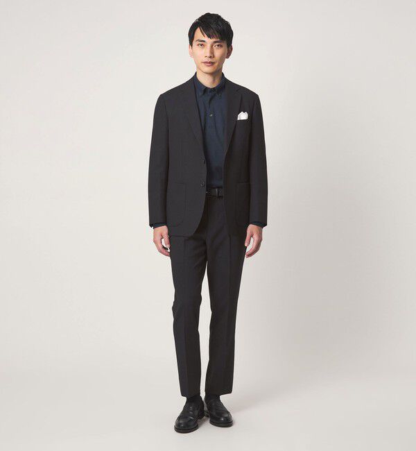 UNITED ARROWS green label relaxing「A+ ポリエステル シャークスキン 2B スタンダード セットアップ ジャケット -ウォッシャブル・ストレッチ-」|テーラードジャケット|