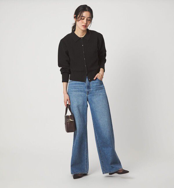 UNITED ARROWS green label relaxing「ブークレ ポロカーディガン ウォッシャブル」|カーディガン|