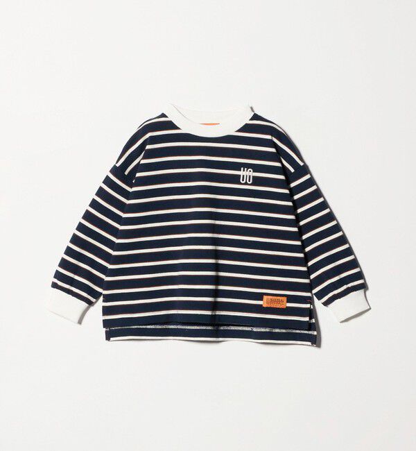 UNITED ARROWS green label relaxing「【別注】＜UNIVERSAL OVERALL＞ボーダー ロングスリーブ / キッズ  100cm-130cm」|Tシャツ・カットソー|NAVY