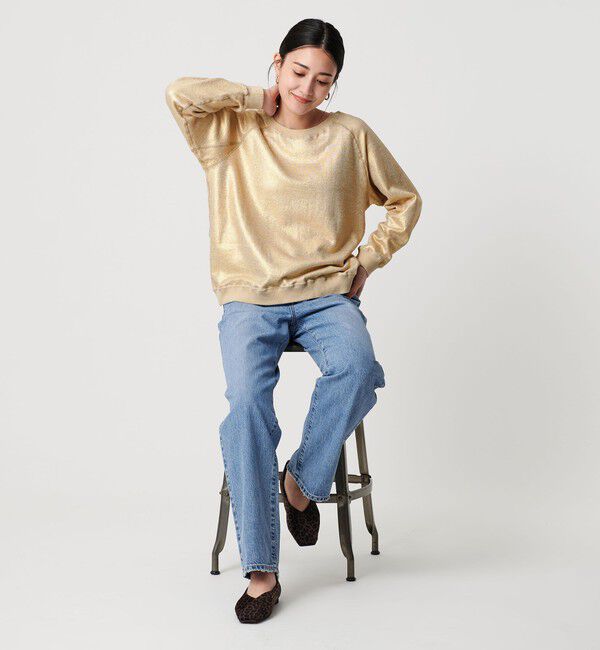 BEAUTY&YOUTH UNITED ARROWS「＜dahl'ia＞ホイルプリント スウェットプルオーバー」|スウェット・ジャージ|