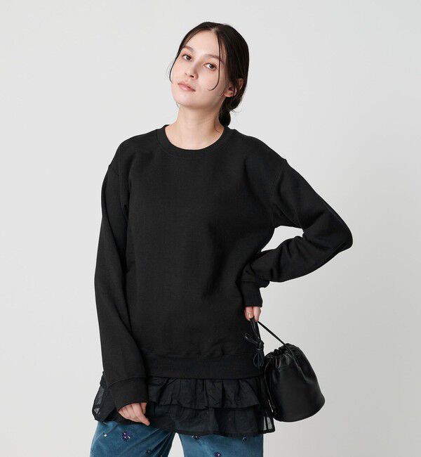 BEAUTY&YOUTH UNITED ARROWS「＜dahl'ia＞リメイクフリル スウェットプルオーバー」|スウェット・ジャージ|