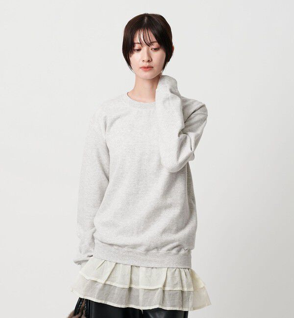 BEAUTY&YOUTH UNITED ARROWS「＜dahl'ia＞リメイクフリル スウェットプルオーバー」|スウェット・ジャージ|