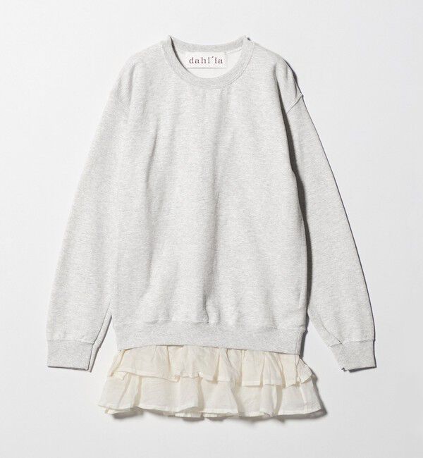 BEAUTY&YOUTH UNITED ARROWS「＜dahl'ia＞リメイクフリル スウェットプルオーバー」|スウェット・ジャージ|