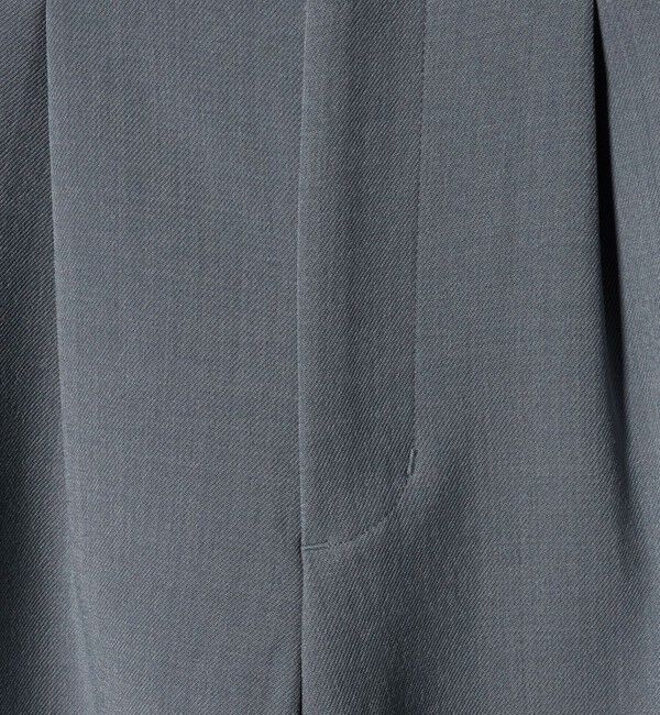 BEAUTY&YOUTH UNITED ARROWS「【WEB限定 Wardrobe DAILY MINIMAL】ウールライク ランダムタック ワイドパンツ ウォッシャブル」|スラックス|