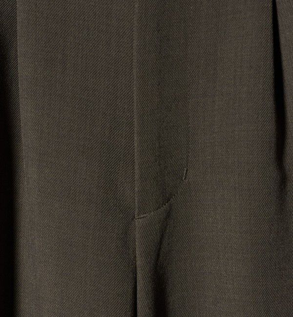 BEAUTY&YOUTH UNITED ARROWS「【WEB限定 Wardrobe DAILY MINIMAL】ウールライク ランダムタック ワイドパンツ ウォッシャブル」|スラックス|