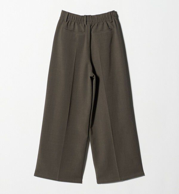 BEAUTY&YOUTH UNITED ARROWS「【WEB限定 Wardrobe DAILY MINIMAL】ウールライク ランダムタック ワイドパンツ ウォッシャブル」|スラックス|
