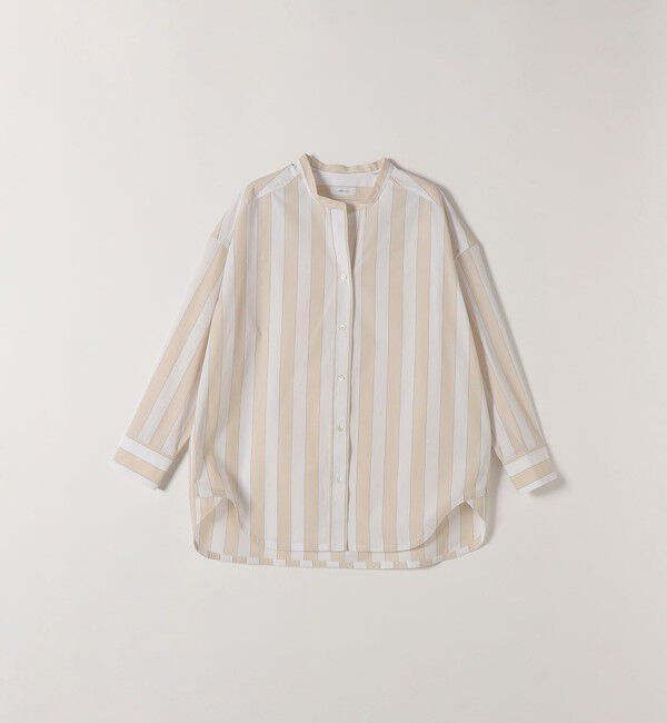 SHIPS any「SHIPS any:〈洗濯機可能〉REPREVE バンド カラー シャツ」|シャツ・ブラウス|