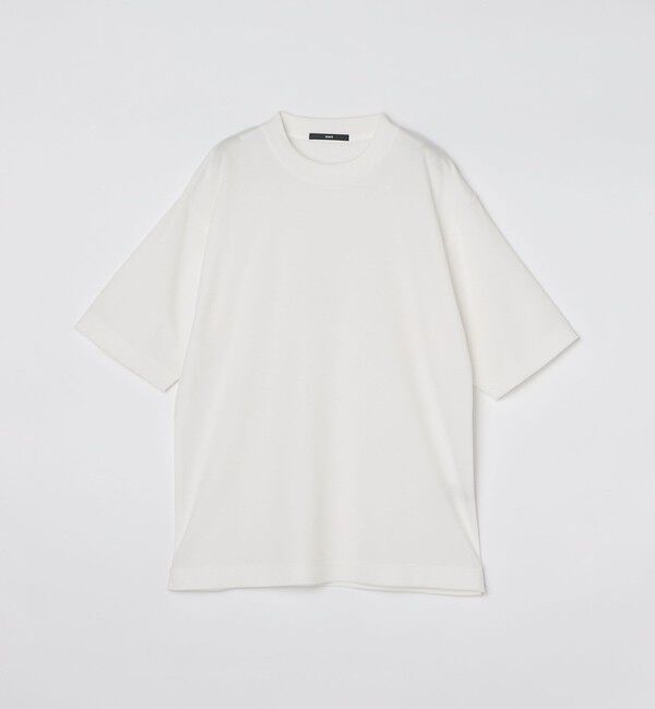 SHIPS「SHIPS:〈接触冷感〉トリコット ジャカード クルーネック Tシャツ」|Tシャツ・カットソー|