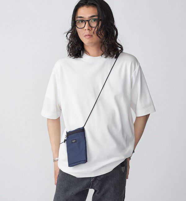 SHIPS「SHIPS:〈接触冷感〉トリコット ジャカード クルーネック Tシャツ」|Tシャツ・カットソー|