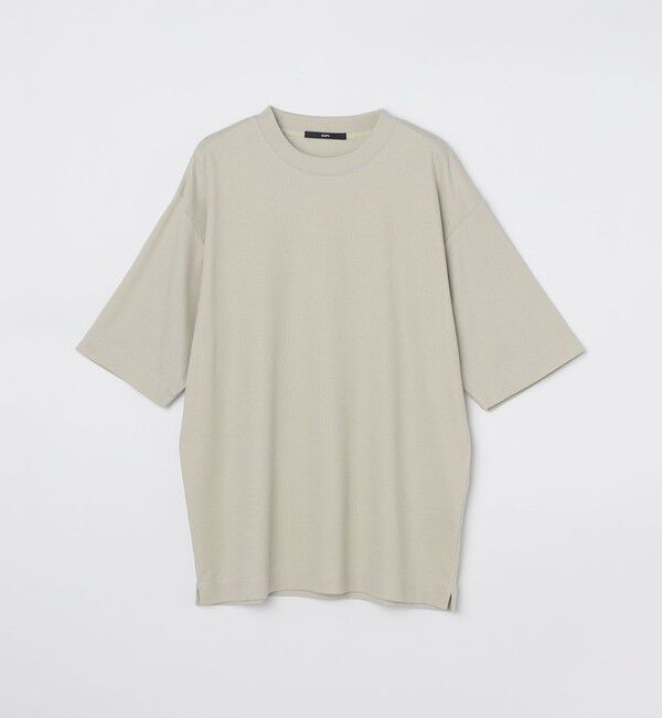 SHIPS「SHIPS:〈接触冷感〉トリコット ジャカード クルーネック Tシャツ」|Tシャツ・カットソー|