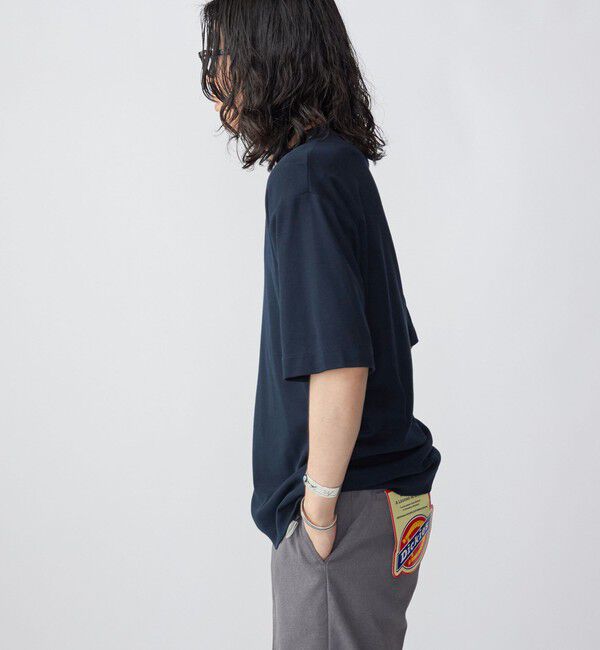 SHIPS「SHIPS:〈接触冷感〉トリコット ジャカード クルーネック Tシャツ」|Tシャツ・カットソー|