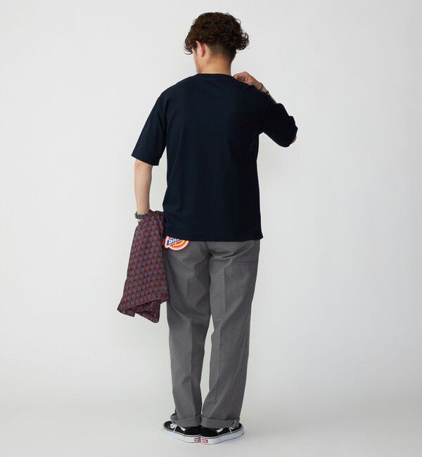 SHIPS「SHIPS:〈接触冷感〉トリコット ジャカード クルーネック Tシャツ」|Tシャツ・カットソー|