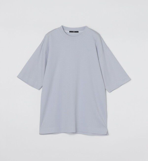 SHIPS「SHIPS:〈接触冷感〉トリコット ジャカード クルーネック Tシャツ」|Tシャツ・カットソー|