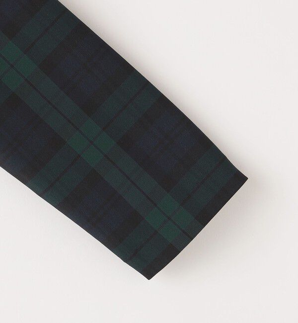 SHIPS KIDS「SHIPS KIDS:100～130cm /〈多機能〉ブラックウォッチ ノーラペル ジャケット」|ノーカラージャケット|