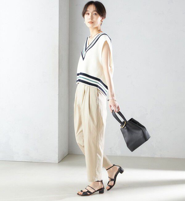 SHIPS for women「〈手洗い可能〉コットン ナイロン タック パンツ」|その他|