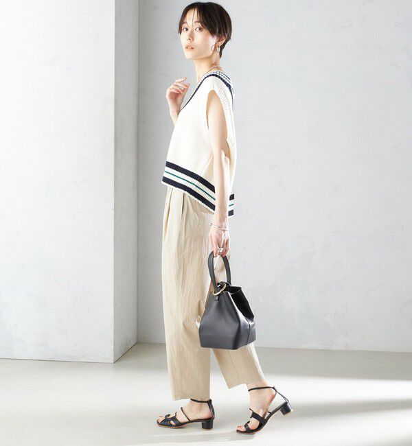 SHIPS for women「〈手洗い可能〉コットン ナイロン タック パンツ」|その他|