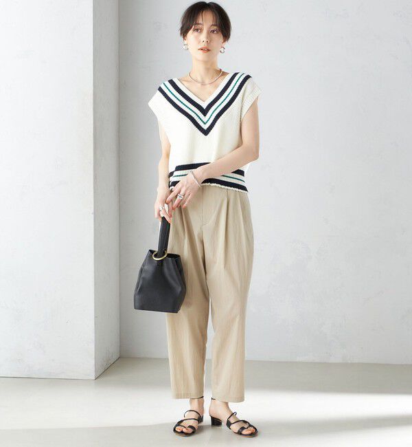 SHIPS for women「〈手洗い可能〉コットン ナイロン タック パンツ」|その他|