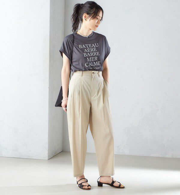 SHIPS for women「〈手洗い可能〉コットン ナイロン タック パンツ」|その他|