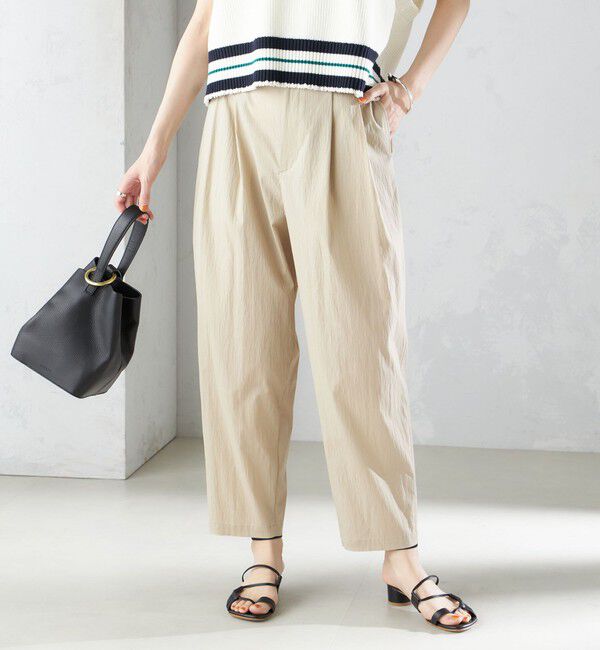 SHIPS for women「〈手洗い可能〉コットン ナイロン タック パンツ」|その他|