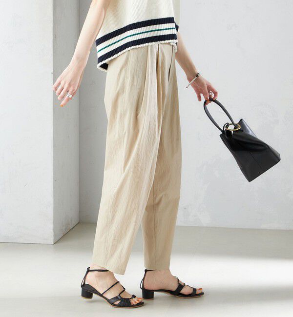 SHIPS for women「〈手洗い可能〉コットン ナイロン タック パンツ」|その他|