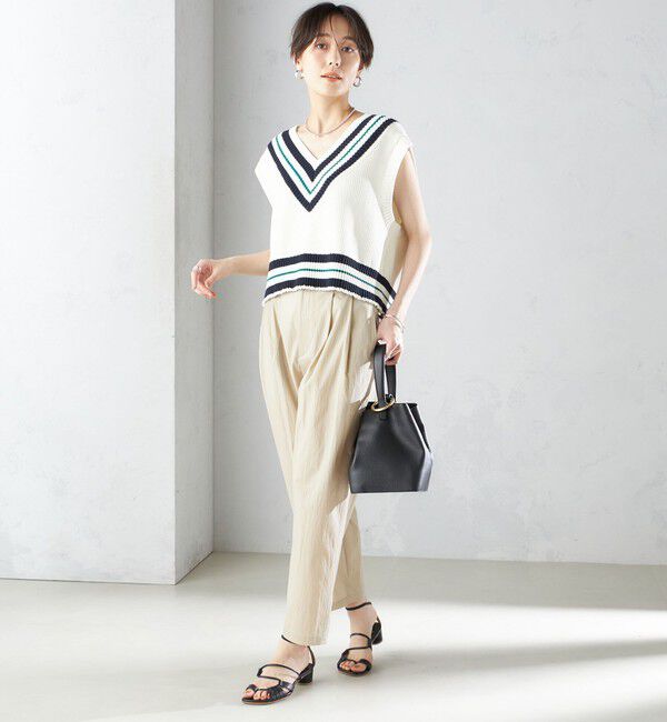 SHIPS for women「〈手洗い可能〉コットン ナイロン タック パンツ」|その他|