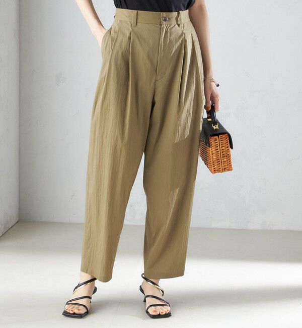 SHIPS for women「〈手洗い可能〉コットン ナイロン タック パンツ」|その他|